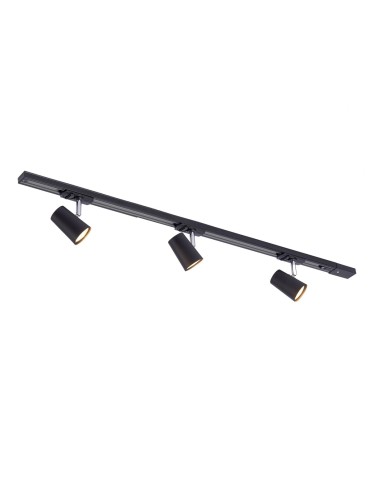 ITALUX Astley Szynoprzewody Zestaw GU10 3x35W Czarny 914021 BL