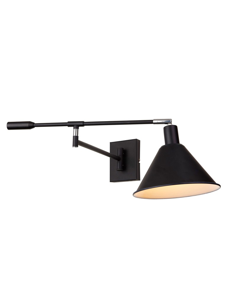 Kinkiety loftowe - industrialne - ITALUX Trinity Kinkiet E14 1x60W Chrom/Czarny MB-402721-IT BL - produkt kolory-swiatla.pl 1