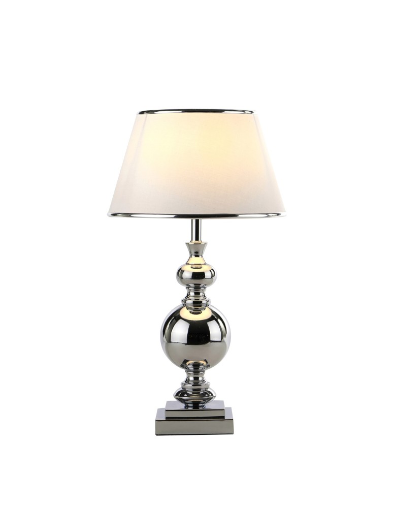 Lampy stołowe klasyczne - ITALUX Roma Biurkowa E27 1x60W Chrom MT204191 CH - produkt kolory-swiatla.pl 1