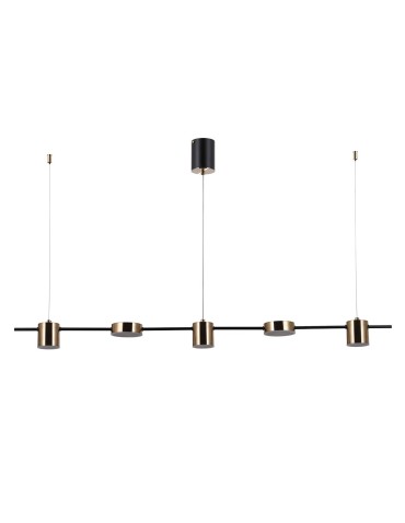 ITALUX Remdal Wisząca LED zintegrowany 30W 4000K 2300lm Mosiądz PND-16374-5-BK-4K