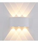 Kinkiety zewnętrzne - ITALUX Ortelo Zewnętrzna Ścienna LED zintegrowany 6W IP54 Biały OWL-451-3-WH - product 1