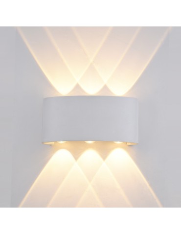 ITALUX Ortelo Zewnętrzna Ścienna LED zintegrowany 6W IP54 Biały OWL-451-3-WH