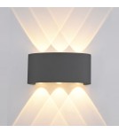 Kinkiety zewnętrzne - ITALUX Ortelo Zewnętrzna Ścienna LED zintegrowany 6W IP54 Czarny OWL-451-3-BL - product 1