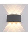 ITALUX Ortelo Zewnętrzna Ścienna LED zintegrowany 6W IP54 Czarny OWL-451-3-BL