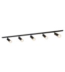 Gotowe zestawy szynoprzewodów - ITALUX Marvi TR Dolores Szynoprzewody Zestaw E27 5x40W Czarny 922521-5-BL-SET - product 1