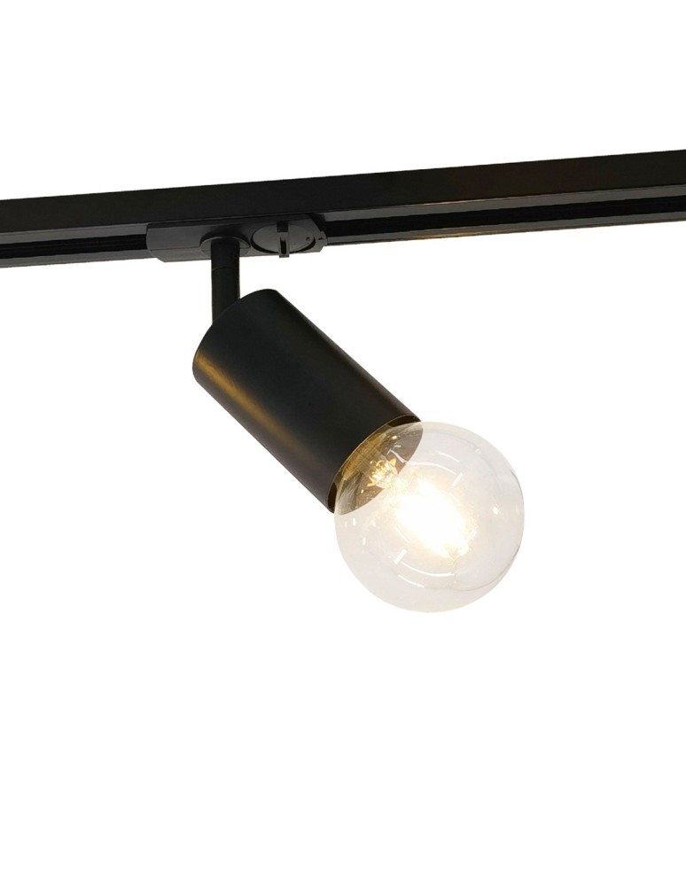 Lampy do szynoprzewodów 1 fazowych - ITALUX Marvi TR Dolores Reflektor Do Szynoprzewodu E27 1x40W Czarny 922121-1-BL - produkt kolory-swiatla.pl 1