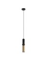 ITALUX Isidora Wisząca GU10 1x25W Czarny/Brązowy PND-14290-1-BK-BRO