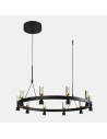 Italux Almelo LED 49W 2920lm 3000K Wisząca Czarny Złoty PND-83812-20