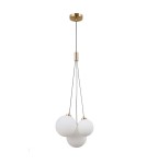 Lampy wiszące kule - ITALUX Perlos Wisząca G9 3x5W Mosiądz PND-54456-3-HB - product 1