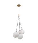 Lampy wiszące kule - ITALUX Perlos Wisząca G9 5x5W Mosiądz PND-54456-5-HB - product 1