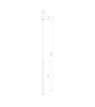 Lampy wiszące sople - Nowodvorski LASER 750  Sufitowa Wisząca Max moc 1x10W only LED G9 Satynowy złoty 10450 - product 2