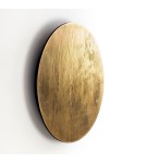 Kinkiety nowoczesne - Nowodvorski RING WOOD LED L  Sufitowa Plafon Max moc 15W LED Złoty 10282 - product 1