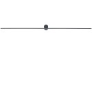 Kinkiety nad lustro - Nowodvorski SPIN LED L  Ścienna Kinkiet obrazowe Max moc 12W LED Czarny 10371 - product 2