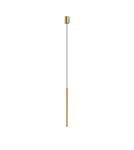Lampy wiszące sople - Nowodvorski LASER 490  Sufitowa Wisząca Max moc 1x10W only LED G9 Satynowy złoty 10453 - product 1