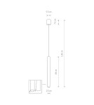 Lampy wiszące sople - Nowodvorski LASER 490  Sufitowa Wisząca Max moc 1x10W only LED G9 Satynowa miedź 10452 - product 2