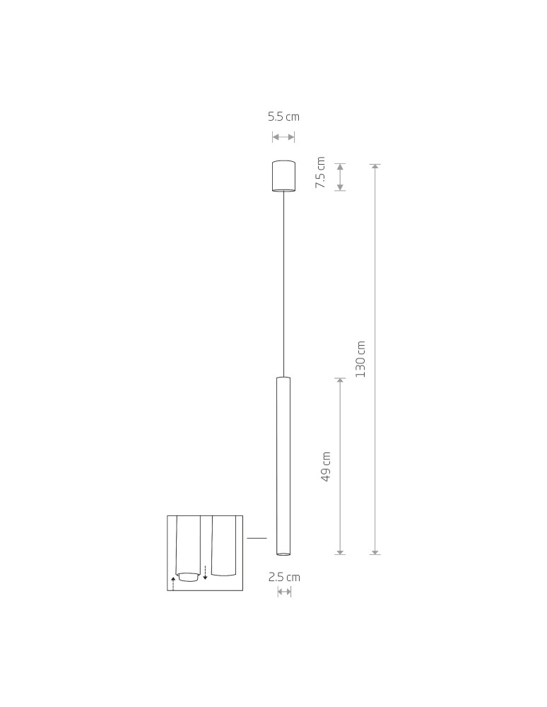 Lampy wiszące sople - Nowodvorski LASER 490  Sufitowa Wisząca Max moc 1x10W only LED G9 Satynowa miedź 10452 - product kolory-swiatla.pl 2