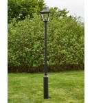 Markslojd GARDEN24 lampy - Markslojd GARDEN 24 POSTLAMP LED 1x3W 3000K IP44 czarny/transparentny 108171 - product 2