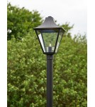 Markslojd GARDEN24 lampy - Markslojd GARDEN 24 POSTLAMP LED 1x3W 3000K IP44 czarny/transparentny 108171 - product 3