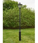 Markslojd GARDEN24 lampy - Markslojd GARDEN 24 POSTLAMP LED 1x3W 3000K IP44 czarny/transparentny 108171 - product 4