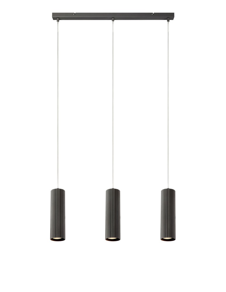 Lampy wiszące na listwie - Markslojd COSTILLA Wisząca GU10 3x7W szary 108473 - produkt kolory-swiatla.pl 1