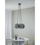 Lampy wiszące - Markslojd DIONE Wisząca E14 3x40W antyczne złoto/dymiony 108417 - product 2