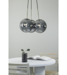 Lampy wiszące - Markslojd DIONE Wisząca E14 3x40W antyczne złoto/dymiony 108417 - product 3