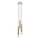 Lampy wiszące żarówki - Markslojd SENCILLO Wisząca E27 3x40W złoty/mosiądz 108436 - product 1