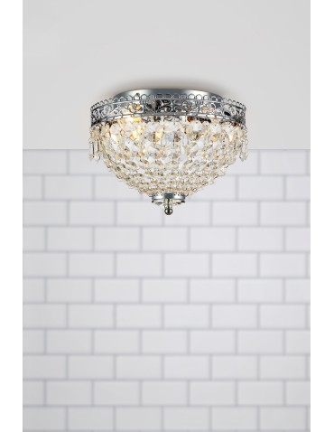 Markslojd JOLINE Sufitowa E14 2x40W IP21 czarny/transparentny 108424