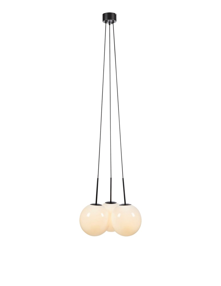 Lampy wiszące - Markslojd DIONE Wisząca E14 3x40W czarny/biały 108418 - produkt kolory-swiatla.pl 1