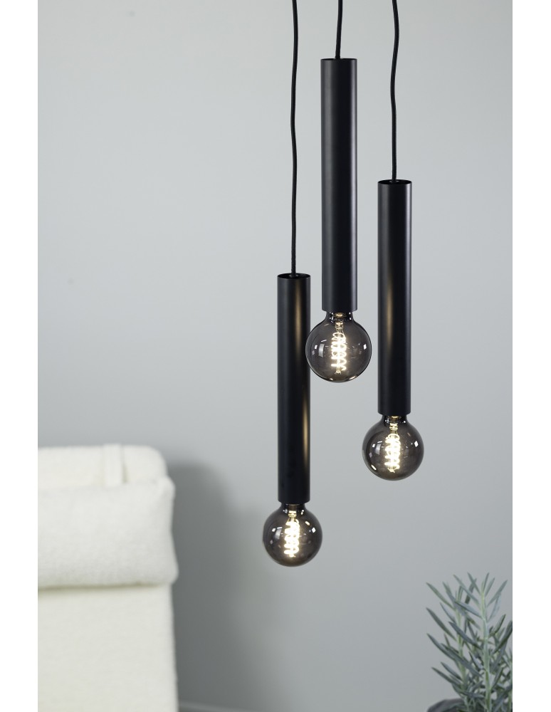 Markslojd SENCILLO Wisząca E27 3x40W czarny 108435