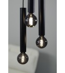 Lampy wiszące żarówki - Markslojd SENCILLO Wisząca E27 3x40W czarny 108435 - product 4