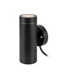 Markslojd GARDEN24 lampy - Markslojd GARDEN 24 CYLINDER WALL Kinkiet Zewnętrzny 2x3W 3000K IP44 czarny 108169 - product 1