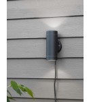 Markslojd GARDEN24 lampy - Markslojd GARDEN 24 CYLINDER WALL Kinkiet Zewnętrzny 2x3W 3000K IP44 czarny 108169 - product 2