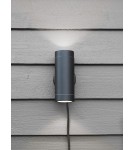 Markslojd GARDEN24 lampy - Markslojd GARDEN 24 CYLINDER WALL Kinkiet Zewnętrzny 2x3W 3000K IP44 czarny 108169 - product 3