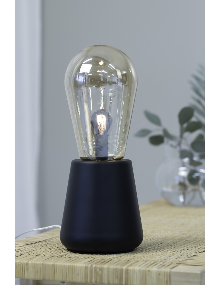 Lampy stołowe loftowe - industrialne - Markslojd BROOKE 1L Stołowa 1x40W IP20 czarny/złoty 108416 - product kolory-swiatla.pl 2