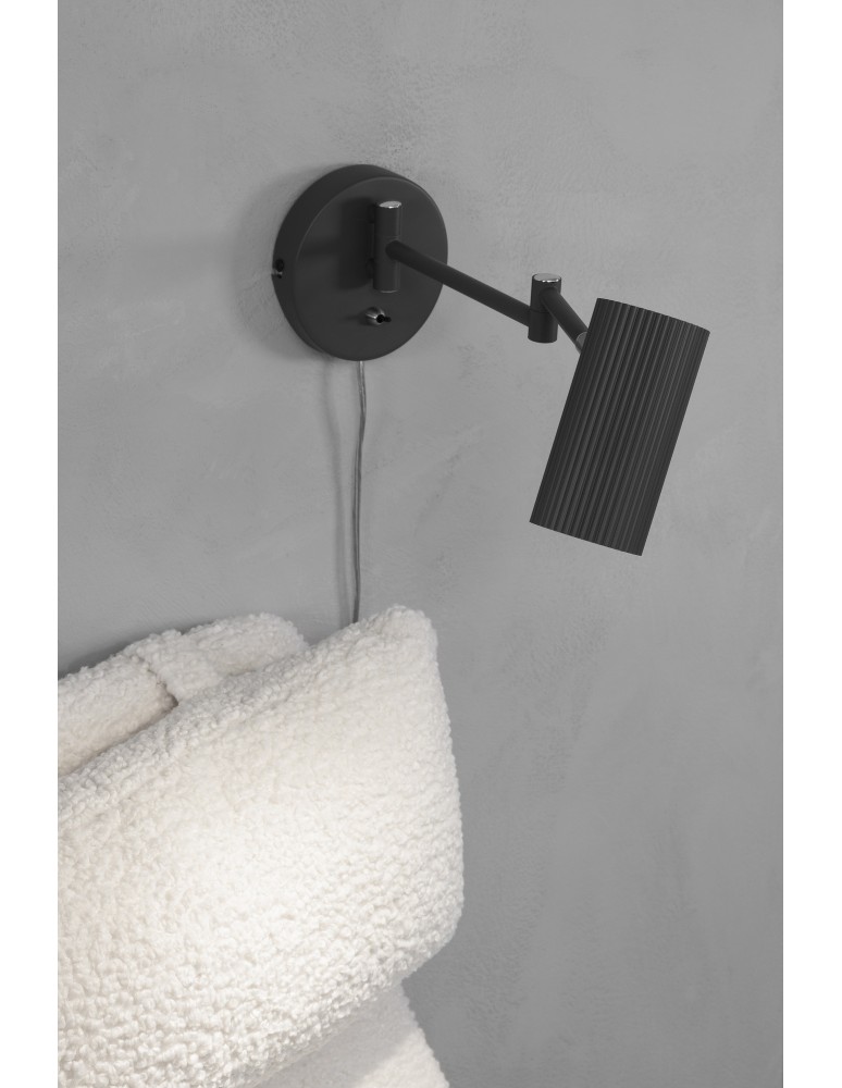 Kinkiety w stylu skandynawskim - Markslojd COSTILLA 1L Kinkiet 1x7W szary 108468 - product kolory-swiatla.pl 2