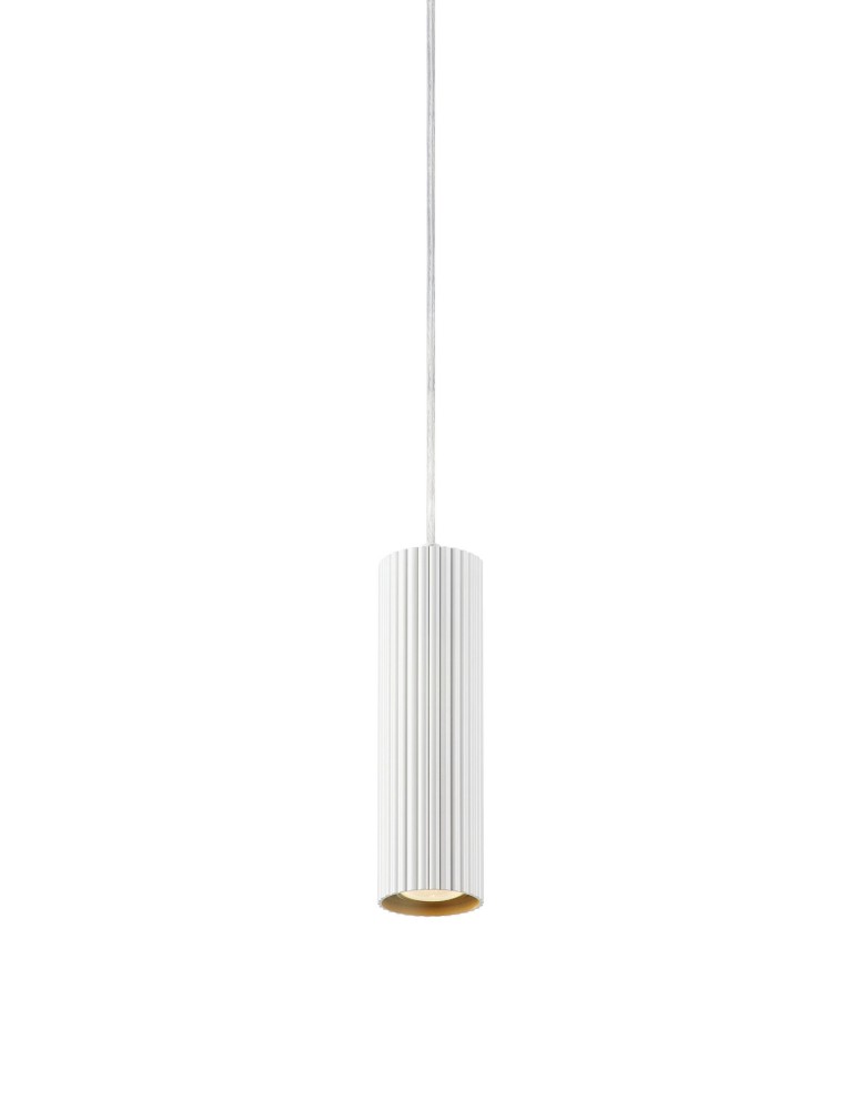Lampy wiszące - Markslojd COSTILLA 1L Wisząca 1x7W transparentny/biały 108465 - produkt kolory-swiatla.pl 1