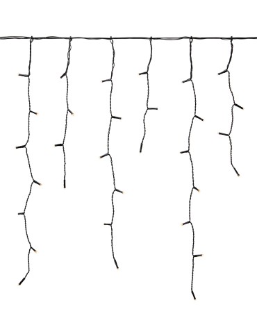 Markslojd GARDEN 24 ICICLE 160L Sznur Oświetleniowy Zewnętrzny 160x9.6W 2700K IP44 czarny/transparentny 108179