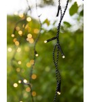 Markslojd GARDEN24 lampy - Markslojd GARDEN 24 ICICLE 160L Sznur Oświetleniowy Zewnętrzny 160x9.6W 2700K IP44 czarny/transparentny 108179 - product 3