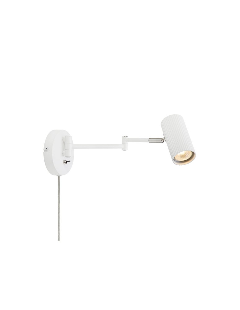 Kinkiety w stylu skandynawskim - Markslojd COSTILLA Flex Arm 1L Kinkiet 1x7W biały 108461 - produkt kolory-swiatla.pl 1