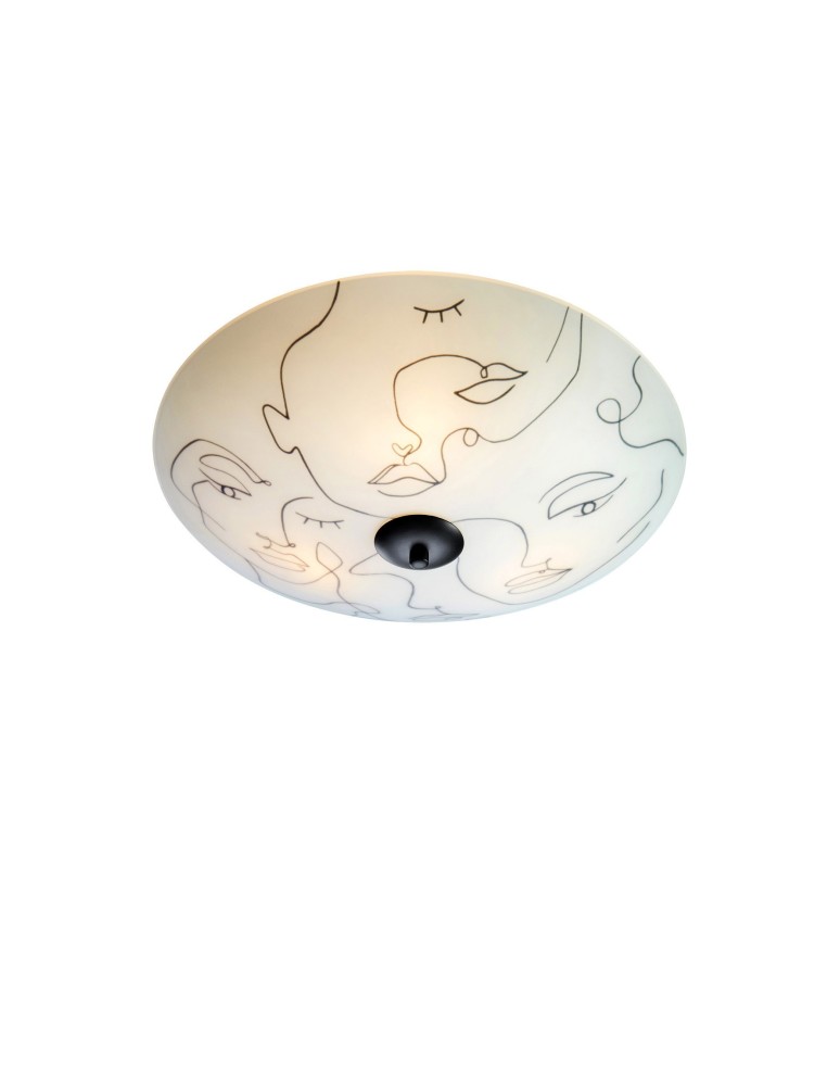 Lampy sufitowe - Markslojd MESSY FAMILY 43cm Plafon 3x40W biały 108459 - produkt kolory-swiatla.pl 1