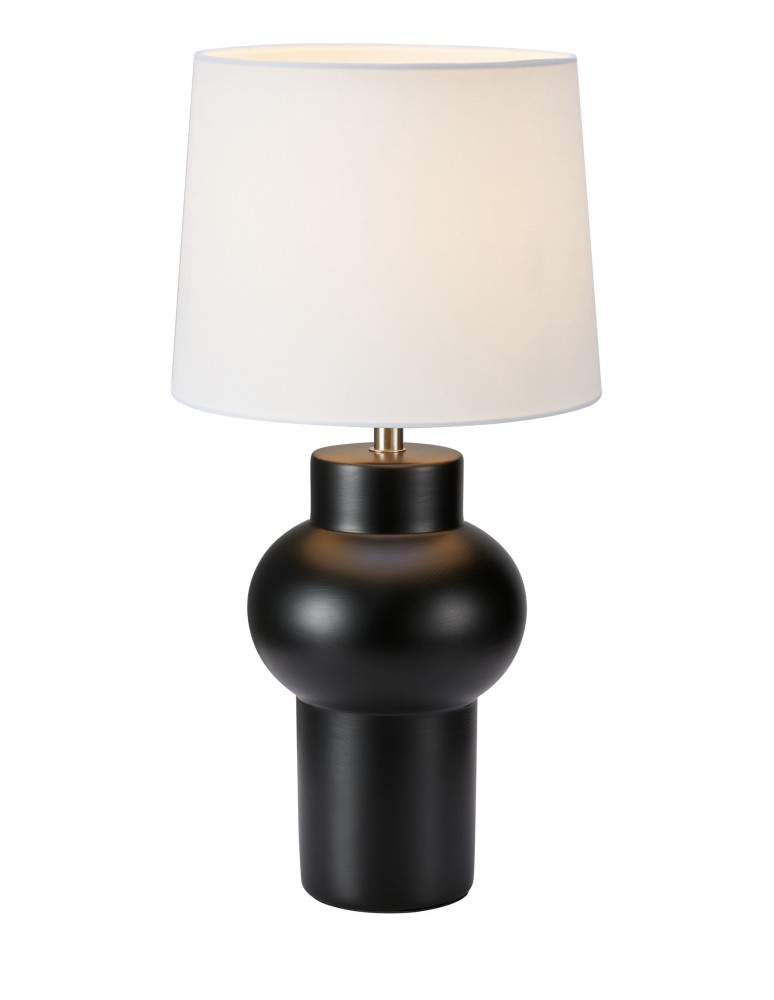 Lampy stołowe klasyczne - Markslojd SHAPE 1L Stołowa 1x40W czarny/biały 108449 - produkt kolory-swiatla.pl 1