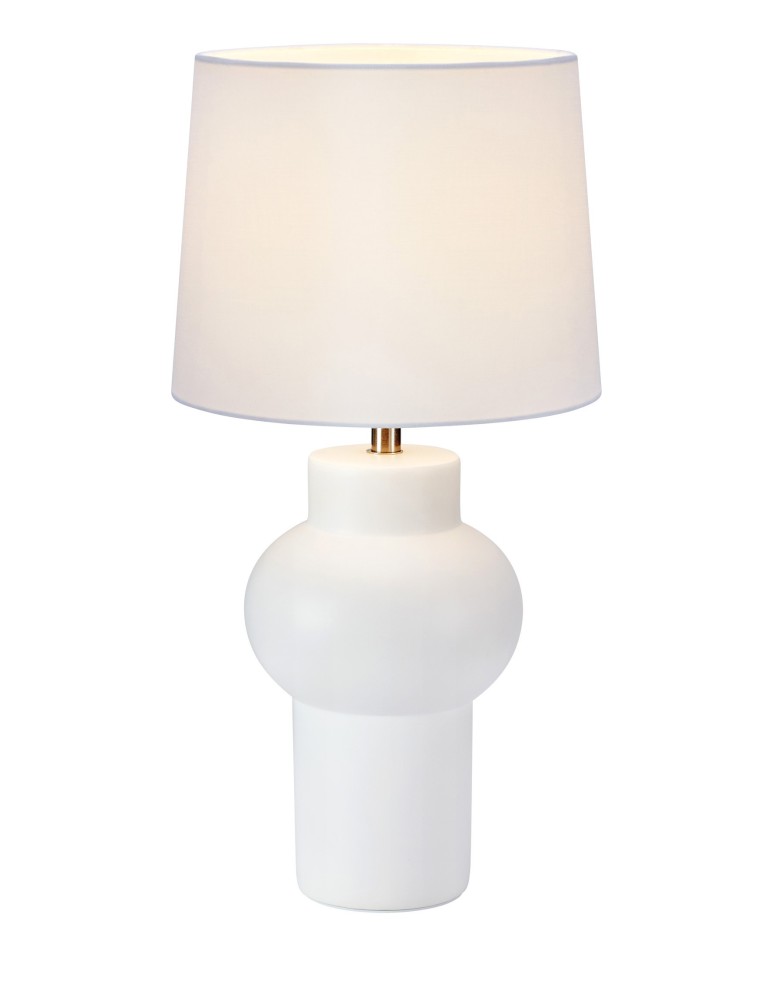 Lampy stołowe klasyczne - Markslojd SHAPE 1L Stołowa 1x40W biały 108450 - produkt kolory-swiatla.pl 1