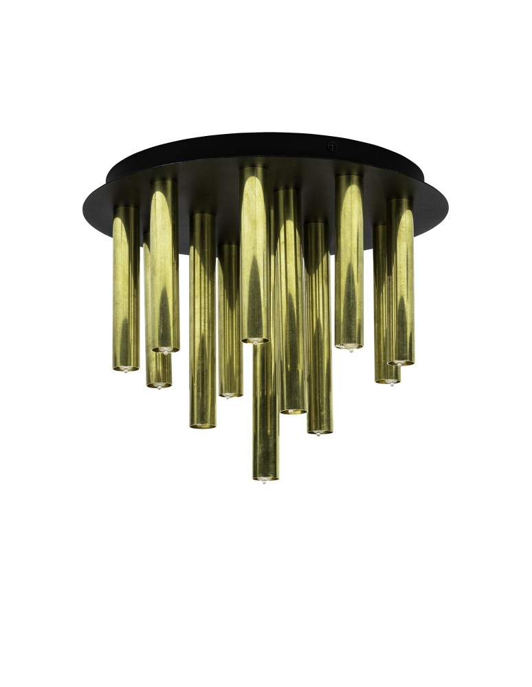 Lampy sufitowe nowoczesne - Markslojd GOCCE 13L Sufitowa G9 13x10W czarny/złoty 108504 - produkt kolory-swiatla.pl 1