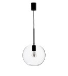 Lampy wiszące - Markslojd PATERA 1L Wisząca E27 1x25W czarny/transparentny 108506 - product 1