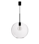 Lampy wiszące - Markslojd PATERA 1L Wisząca E27 1x25W czarny/transparentny 108507 - product 1
