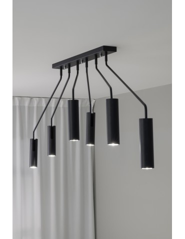 Markslojd RAMUS 6L Sufitowa GU10 6x35W czarny 108508 - produkt 2