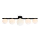 Lampy sufitowe łazienkowe - Markslojd PURO G9 5x20W IP44 czarny/biały 108348 - product 1