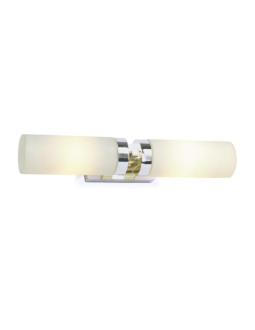 Markslojd STELLA Kinkiet E14 2x40W IP44 chrom/biały 234844,450712