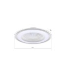 Milagro Plafoniera LED ZONDA SILVER 48W z wentylatorem ML8503 Milagro Plafoniera LED ZONDA SILVER 48W z wentylatorem ML8503